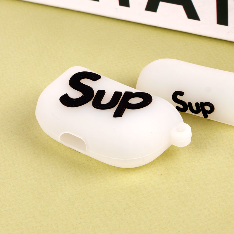 محافظ AirPods Pro سیلیکونی عروسکی Sup بی رنگ