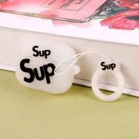 محافظ AirPods Pro سیلیکونی عروسکی Sup بی رنگ