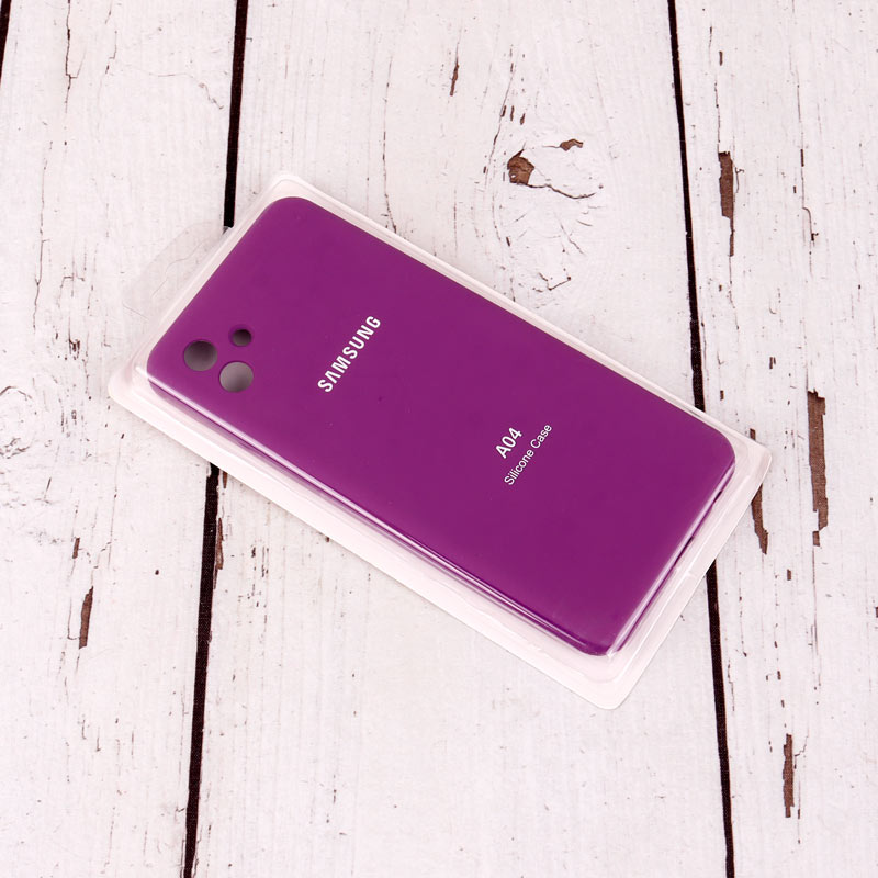 قاب سیلیکونی اصلی زیربسته سامسونگ Galaxy A04 محافظ لنزدار