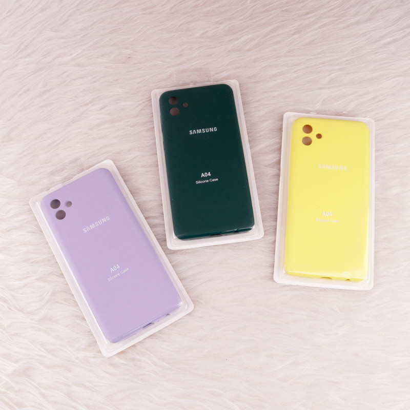 قاب سیلیکونی اصلی زیربسته سامسونگ Galaxy A04 محافظ لنزدار