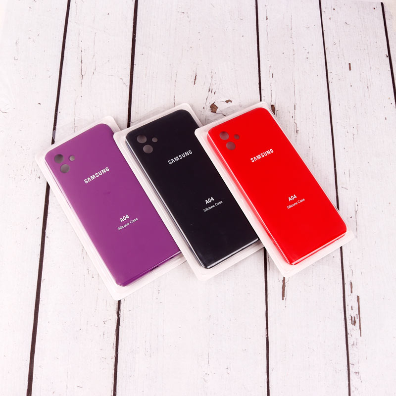 قاب سیلیکونی اصلی زیربسته سامسونگ Galaxy A04 محافظ لنزدار