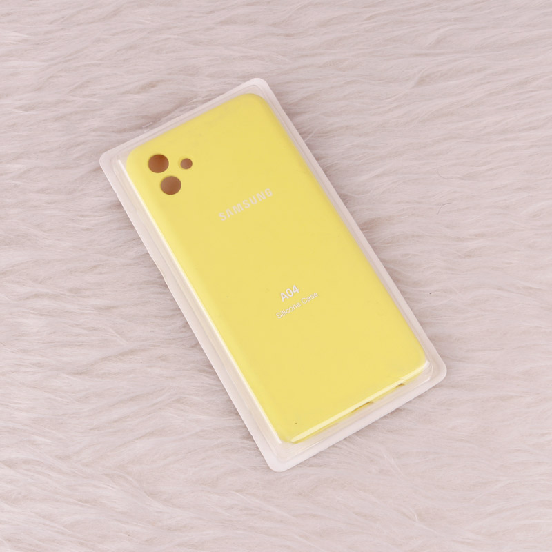 قاب سیلیکونی اصلی زیربسته سامسونگ Galaxy A04 محافظ لنزدار