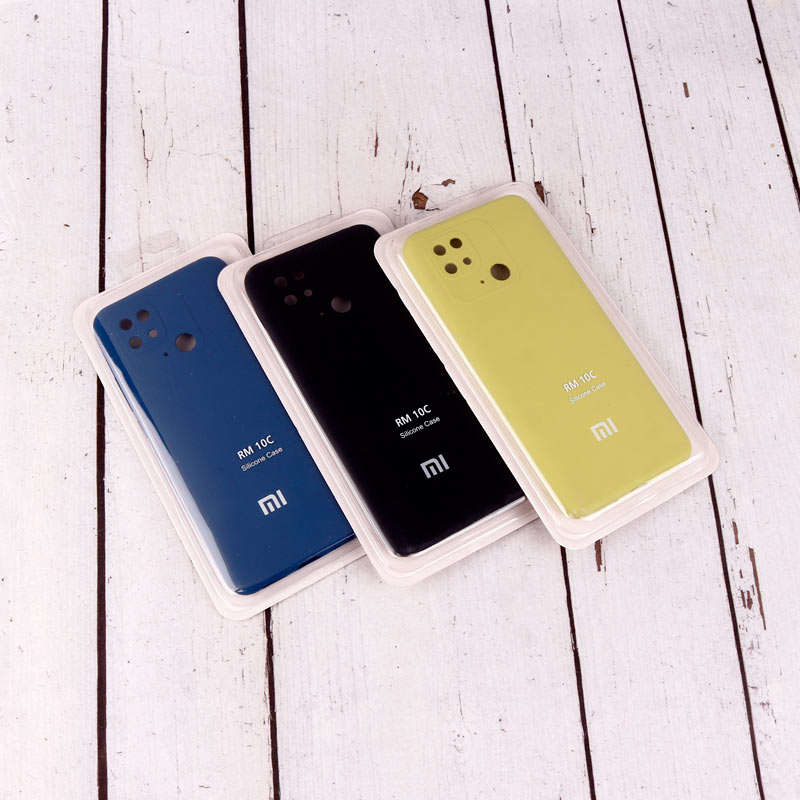 قاب سیلیکونی اصلی زیربسته شیائومی Redmi 10C محافظ لنزدار