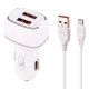 شارژر فندکی فست شارژ Sky Dolphin SZ17V 3.6A 18W + کابل میکرو یو اس بی
