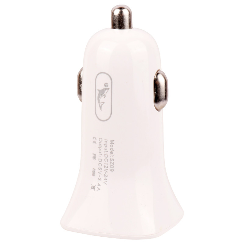 شارژر فندکی فست شارژ Sky Dolphin SZ09V 3.4A 15W + کابل میکرو یو اس بی