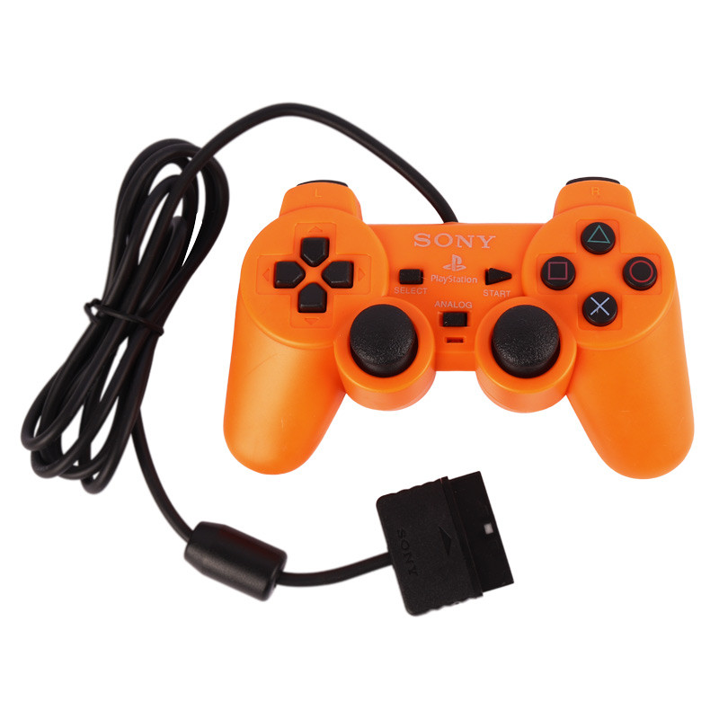 دسته بازی تک شوکدار Sony PS2 قیری نارنجی