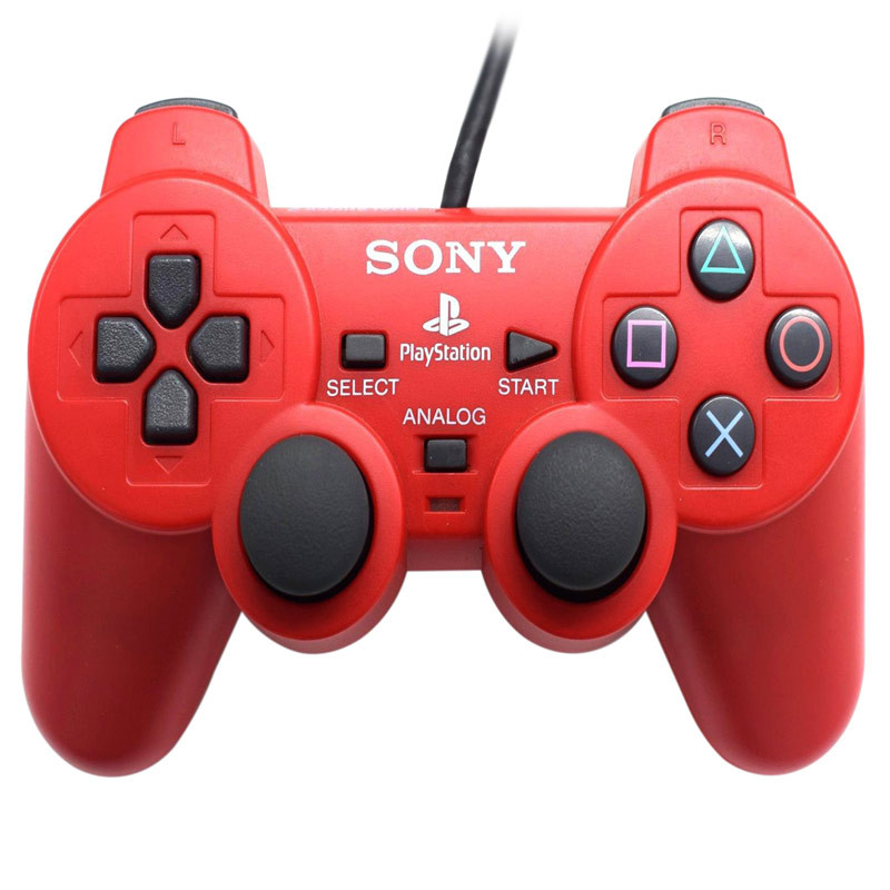 دسته بازی تک شوکدار Sony PS2 قیری قرمز