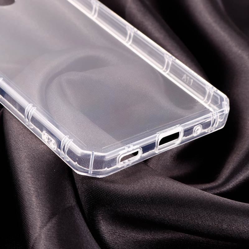قاب ژله ای بی رنگ سامسونگ Galaxy A11 محافظ لنزدار