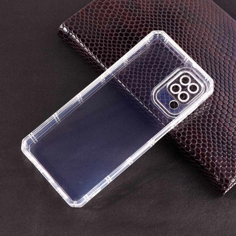 قاب ژله ای بی رنگ سامسونگ Galaxy A12 محافظ لنزدار