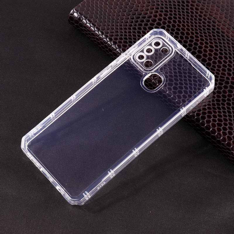 قاب ژله ای بی رنگ سامسونگ Galaxy A21s محافظ لنزدار