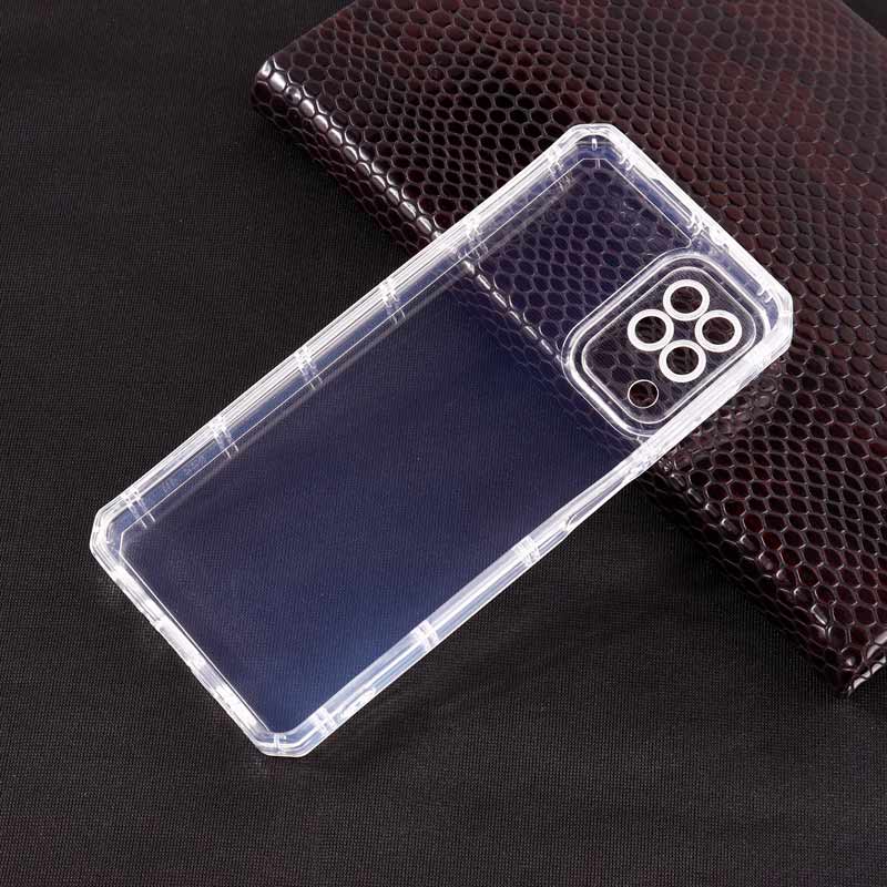 قاب ژله ای بی رنگ سامسونگ Galaxy A22 4G محافظ لنزدار