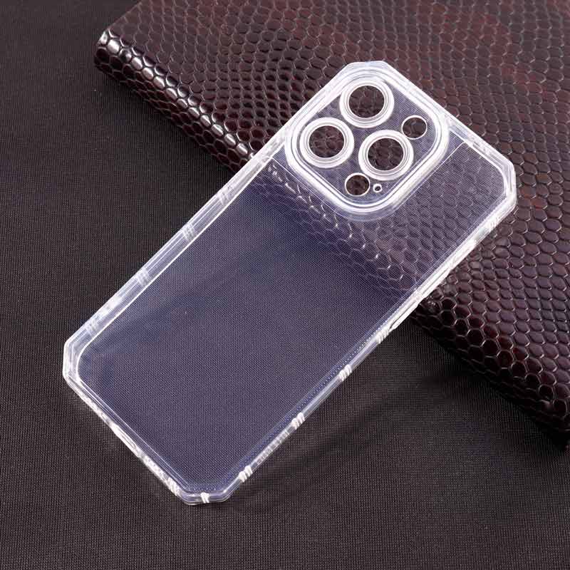 قاب ژله ای بی رنگ آیفون iPhone 14 Pro محافظ لنزدار