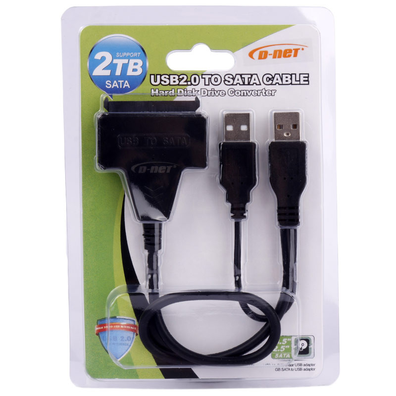 تبدیل سیم وصل D-net USB 2.0 to SATA 3.0 38cm