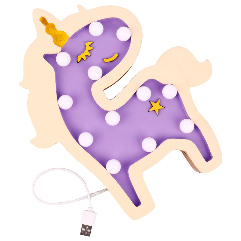 چراغ خواب USB طرح اسب تک شاخ