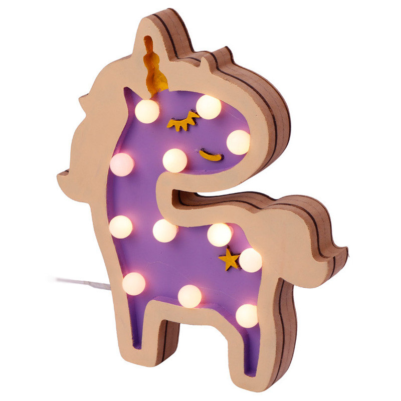 چراغ خواب USB طرح اسب تک شاخ