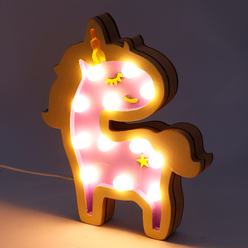 چراغ خواب USB طرح اسب تک شاخ