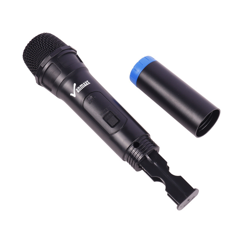 اسپیکر چمدانی بلوتوثی رم و فلش خور Vanmaax MAX-1100 + میکروفون و ریموت کنترل