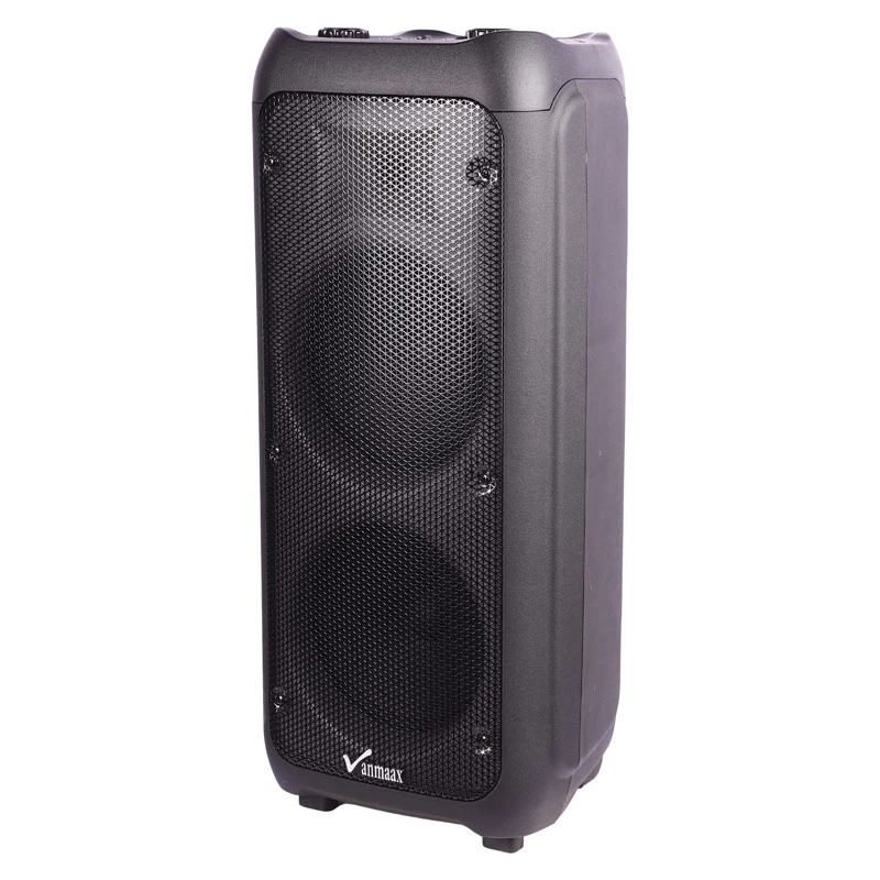 اسپیکر چمدانی بلوتوثی رم و فلش خور Vanmaax MAX-1100 + میکروفون و ریموت کنترل