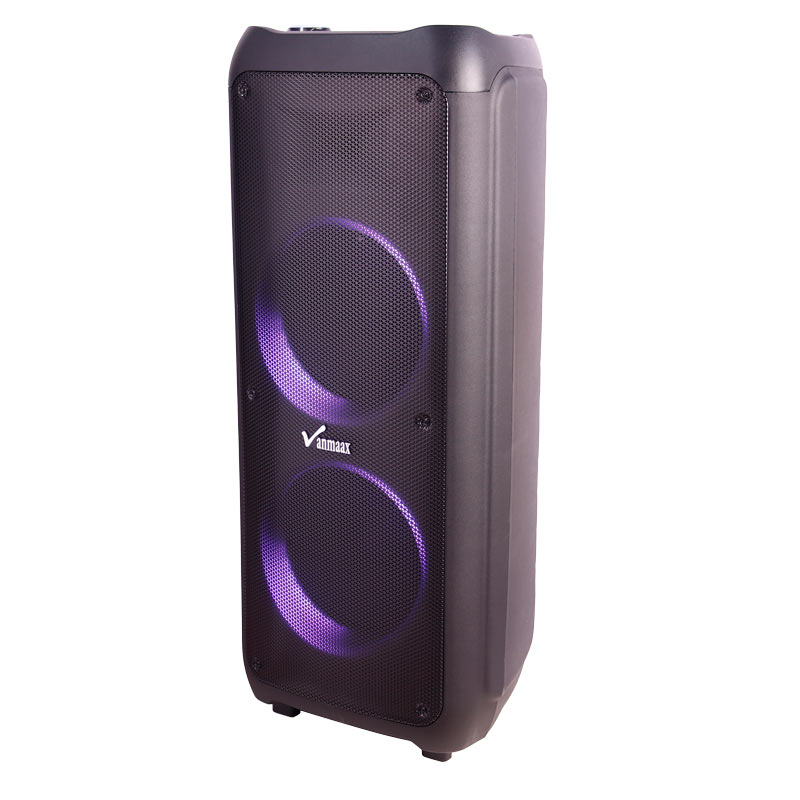 اسپیکر چمدانی بلوتوثی رم و فلش خور Vanmaax MAX-1200 + میکروفون و ریموت کنترل