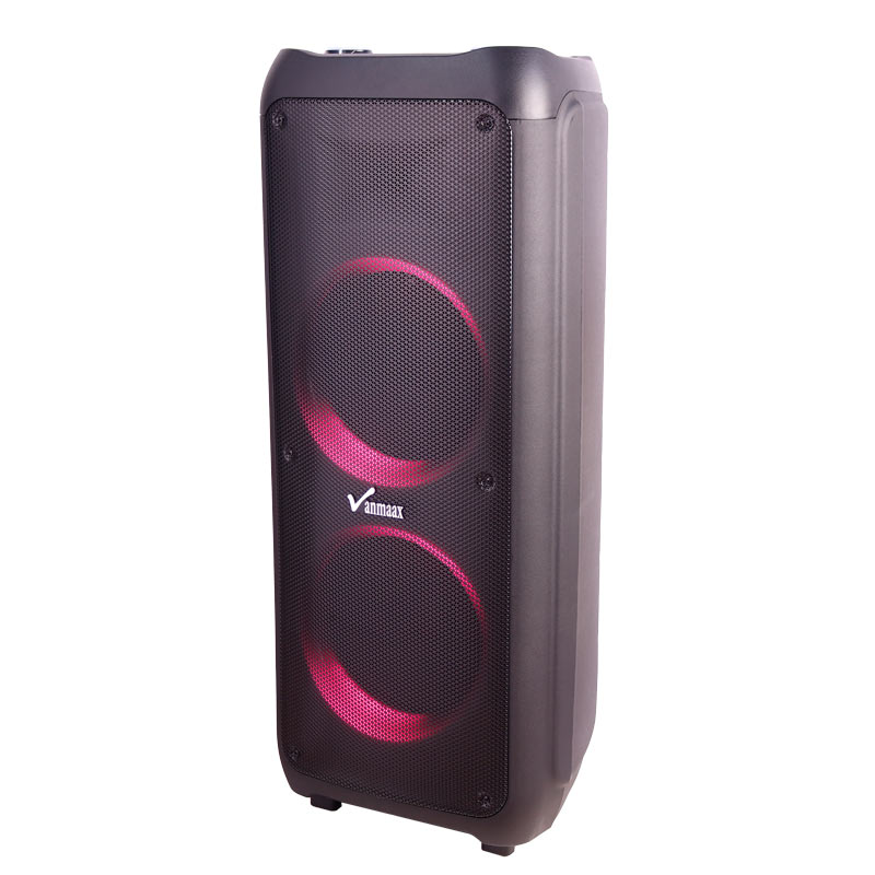 اسپیکر چمدانی بلوتوثی رم و فلش خور Vanmaax MAX-1200 + میکروفون و ریموت کنترل