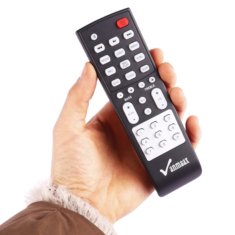 اسپیکر چمدانی بلوتوثی رم و فلش خور Vanmaax MAX-1300 + میکروفون و ریموت کنترل