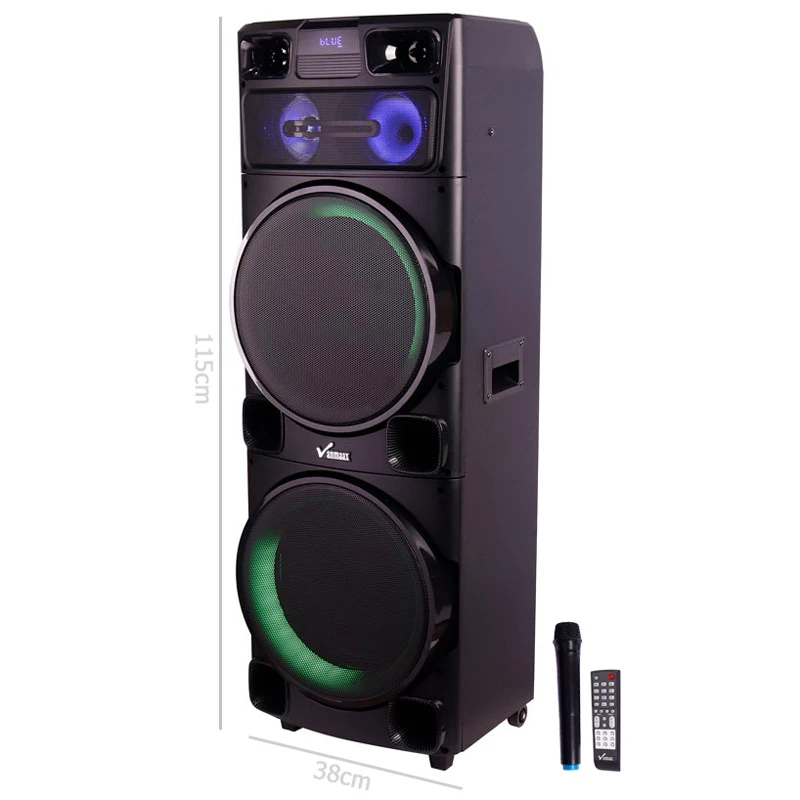 اسپیکر چمدانی بلوتوثی وان مکس MAX-1500 + میکروفون و ریموت کنترل