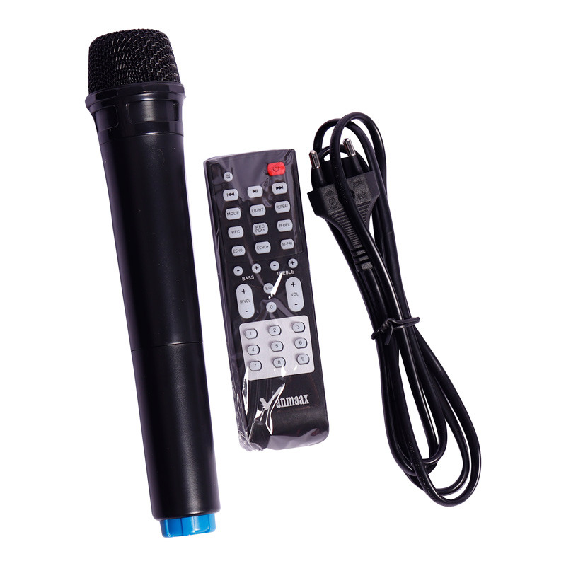 اسپیکر چمدانی بلوتوثی رم و فلش خور Vanmaax MAX-1500 + میکروفون و ریموت کنترل