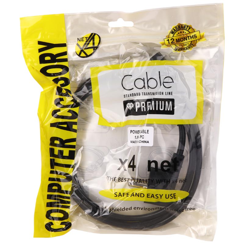 کابل برق X4 Net 1.5m PC