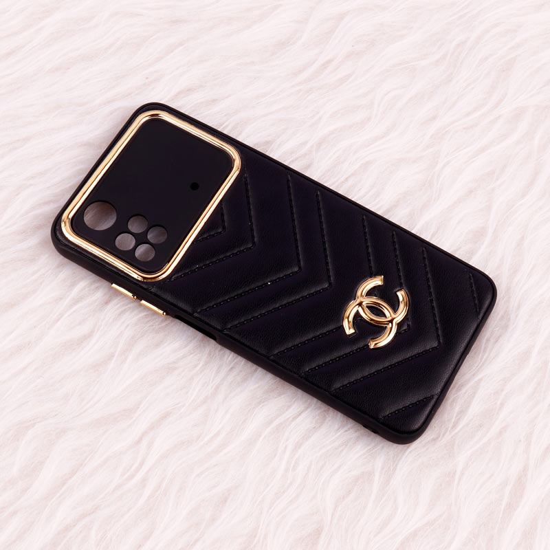 قاب پافر چرمی لوزی محافظ لنزدار Xiaomi Poco M4 Pro