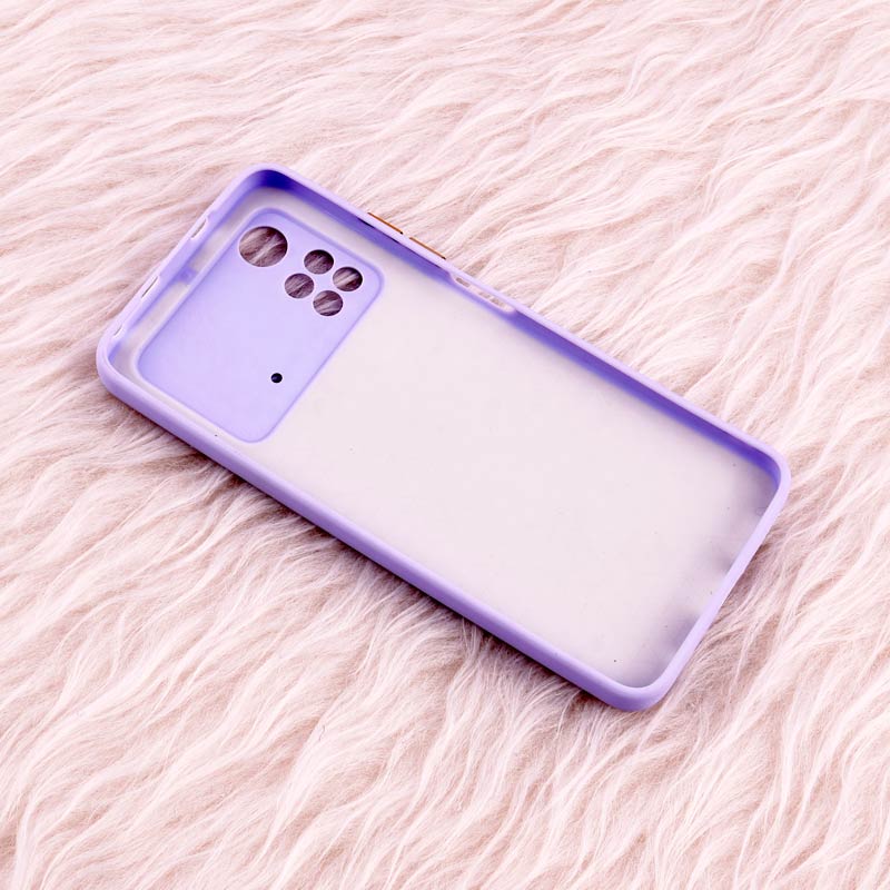قاب پافر چرمی لوزی محافظ لنزدار Xiaomi Poco M4 Pro