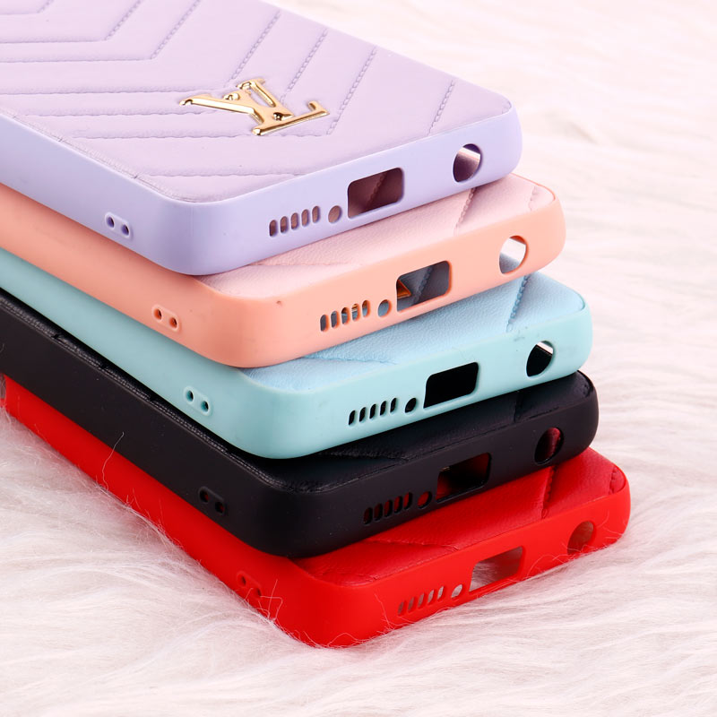 قاب پافر چرمی لوزی محافظ لنزدار Xiaomi Poco X3