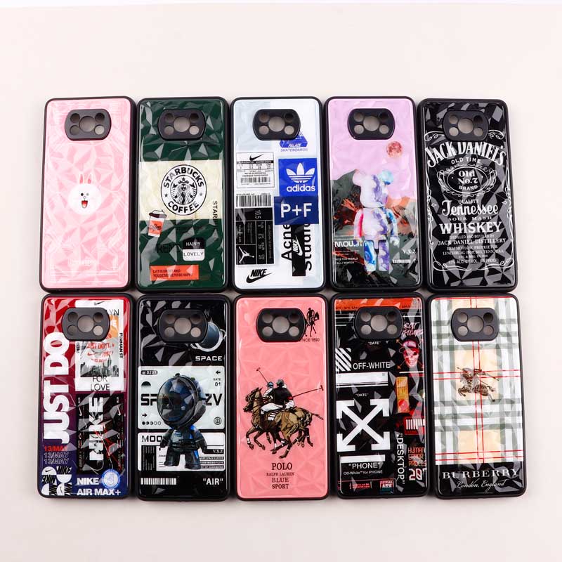 قاب طرحدار پشت برجسته محافظ لنزدار Xiaomi Poco X3