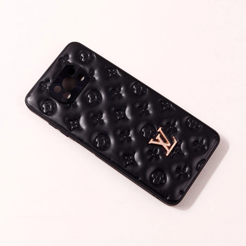 قاب پافر چرمی LV محافظ لنزدار Xiaomi Poco X3