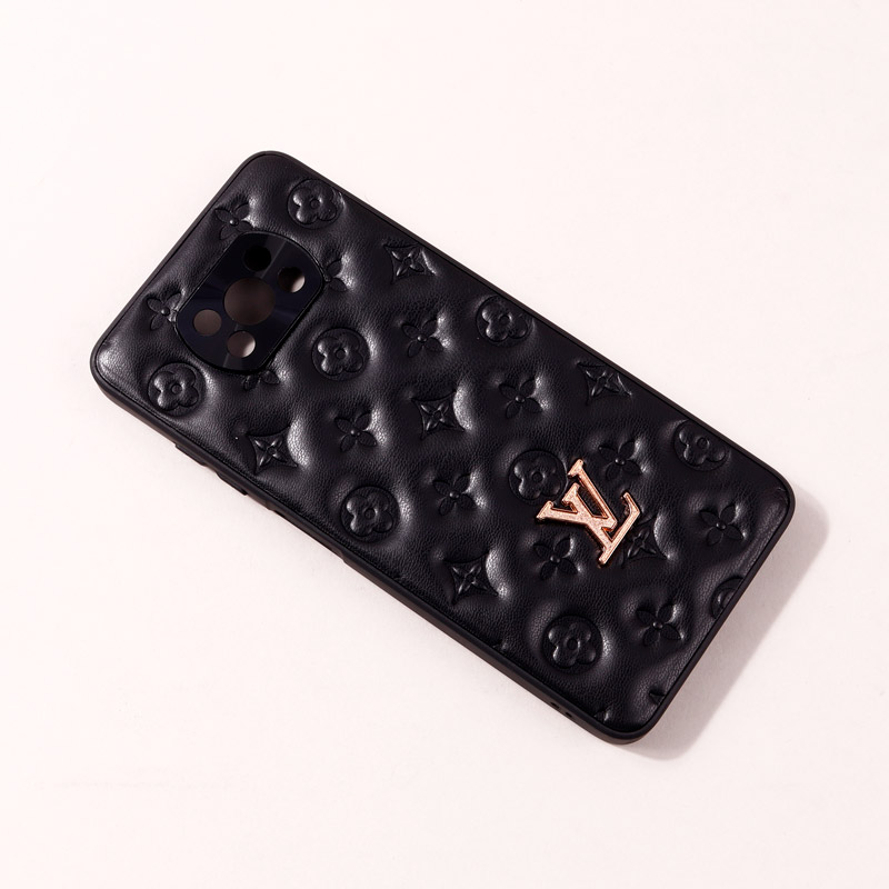قاب پافر چرمی LV محافظ لنزدار Xiaomi Poco X3