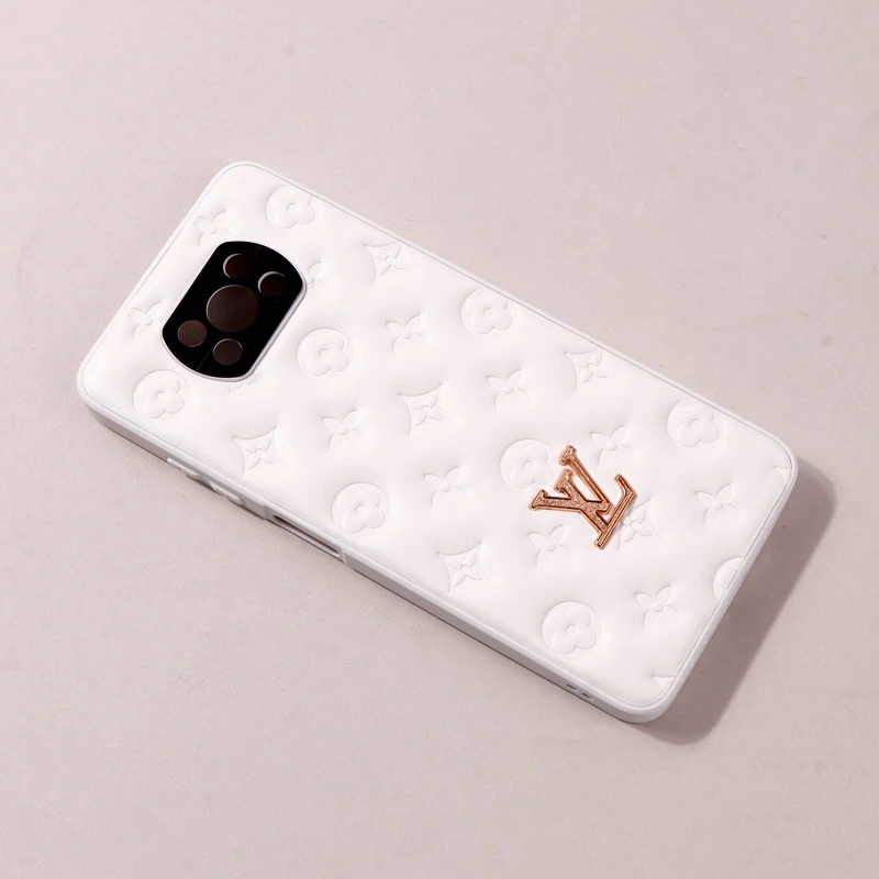 قاب پافر چرمی LV محافظ لنزدار Xiaomi Poco X3
