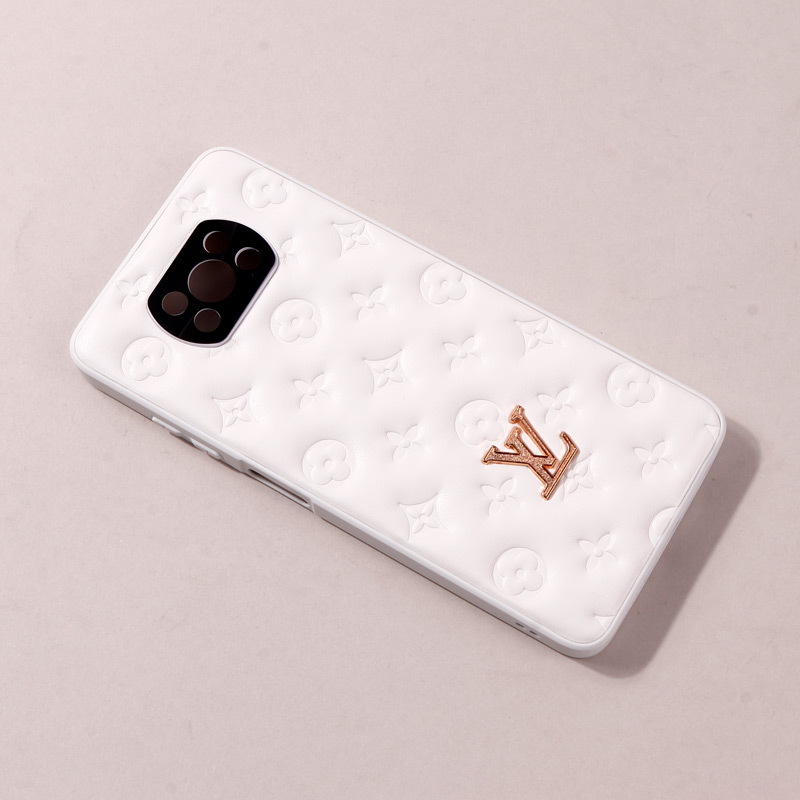 قاب پافر چرمی LV محافظ لنزدار Xiaomi Poco X3