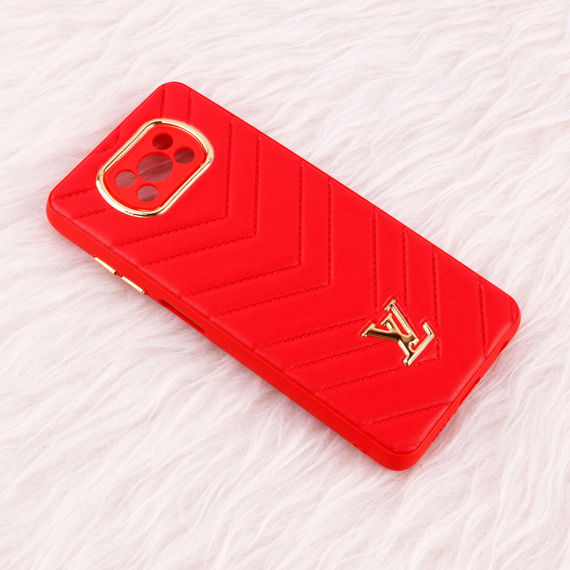 قاب پافر چرمی لوزی محافظ لنزدار Xiaomi Poco X3