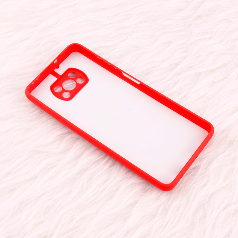 قاب پافر چرمی لوزی محافظ لنزدار Xiaomi Poco X3