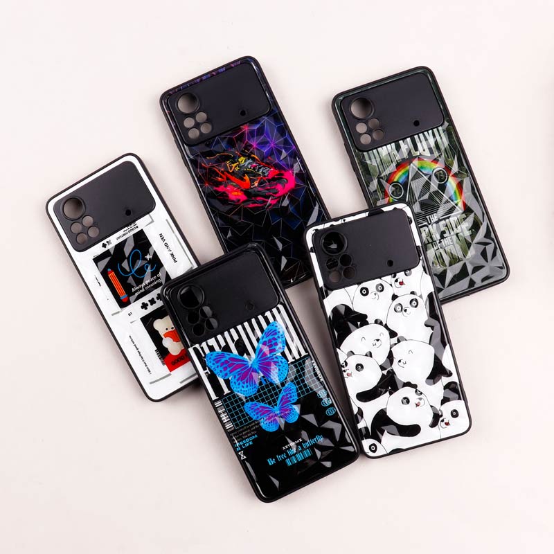 قاب طرحدار پشت برجسته محافظ لنزدار Xiaomi Poco X4 Pro 5G