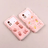 قاب شیائومی Poco X4 Pro 5G فانتزی عروسکی پشمالو محافظ لنزدار