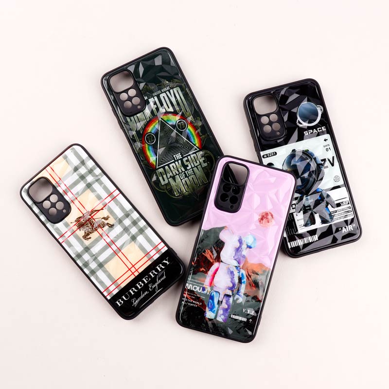 قاب طرحدار پشت برجسته محافظ لنزدار Xiaomi Redmi Note 11 / 11s