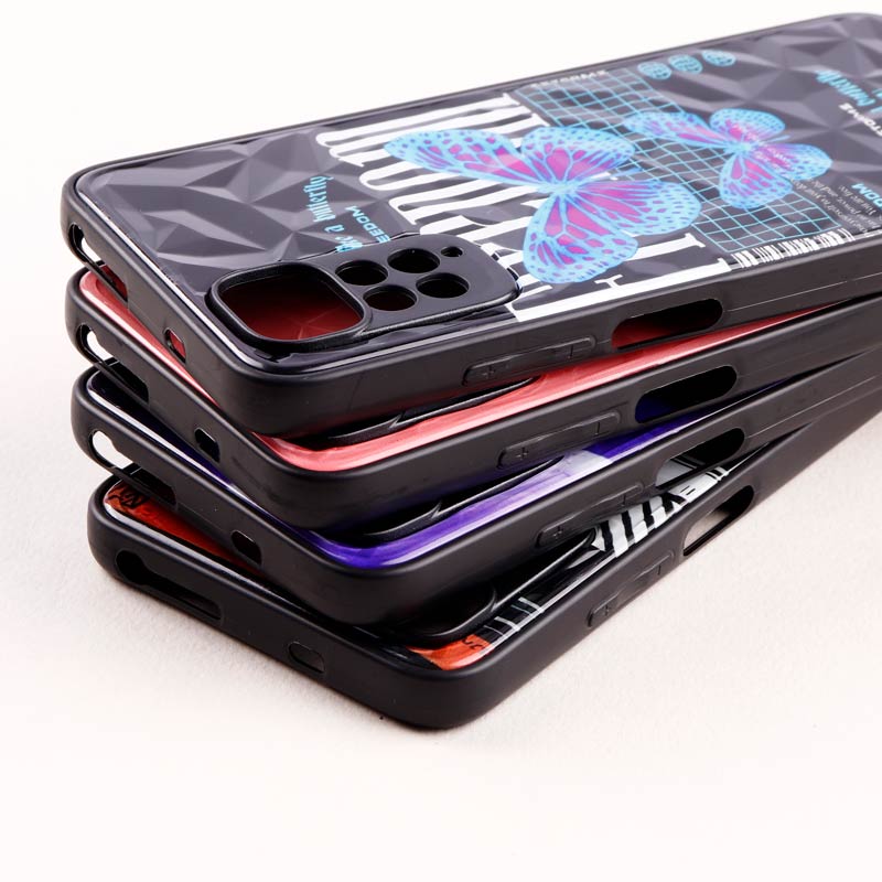 قاب طرحدار پشت برجسته محافظ لنزدار Xiaomi Redmi Note 11 / 11s