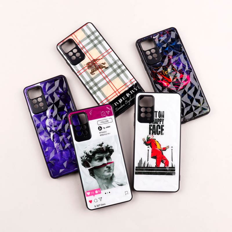 قاب طرحدار پشت برجسته محافظ لنزدار Xiaomi Redmi Note 11 Pro