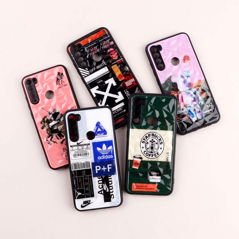 قاب طرحدار پشت برجسته محافظ لنزدار Xiaomi Redmi Note 8