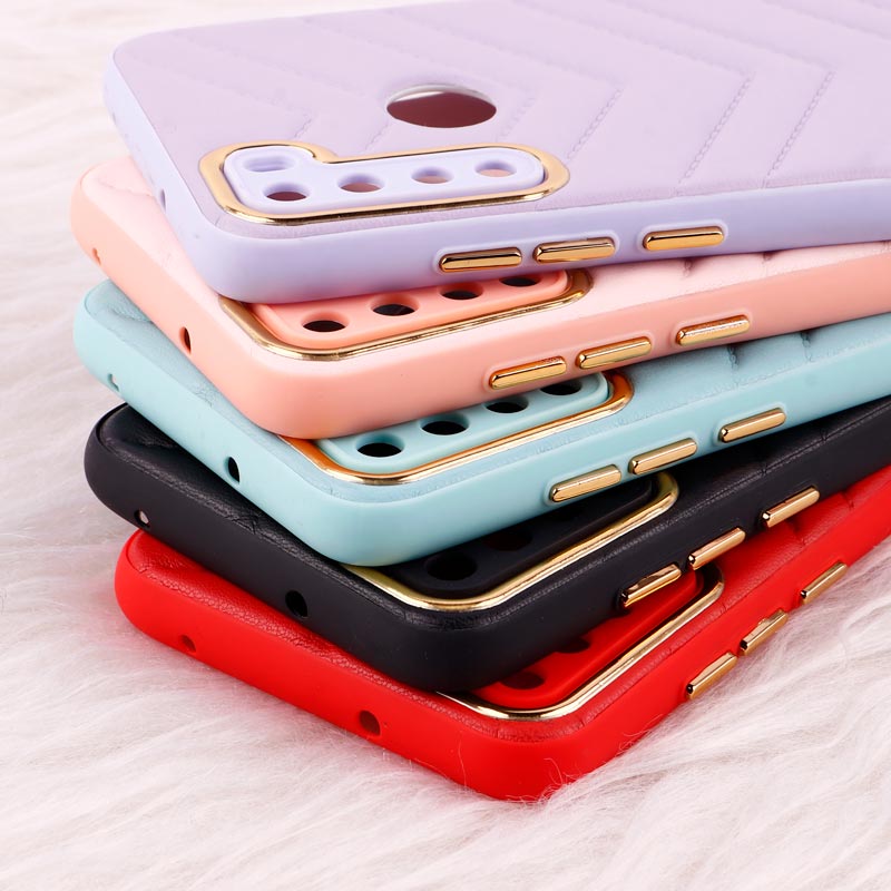 قاب پافر چرمی لوزی محافظ لنزدار Xiaomi Redmi Note 8