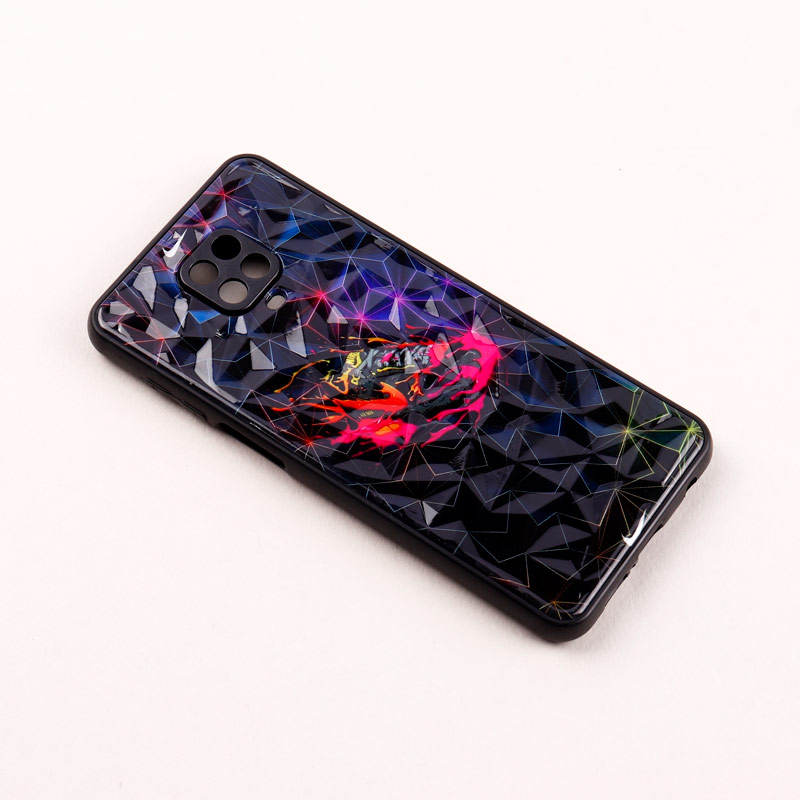 قاب طرحدار پشت برجسته محافظ لنزدار Xiaomi Redmi Note 9 Pro