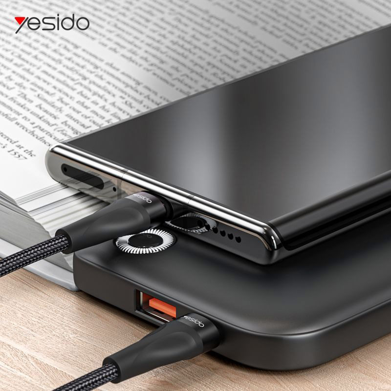 کابل تبدیل فست شارژ Yesido CA83 Type-C to Type-C 45W 30cm