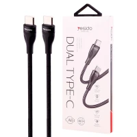 کابل تبدیل فست شارژ Yesido CA83 Type-C to Type-C 45W 30cm