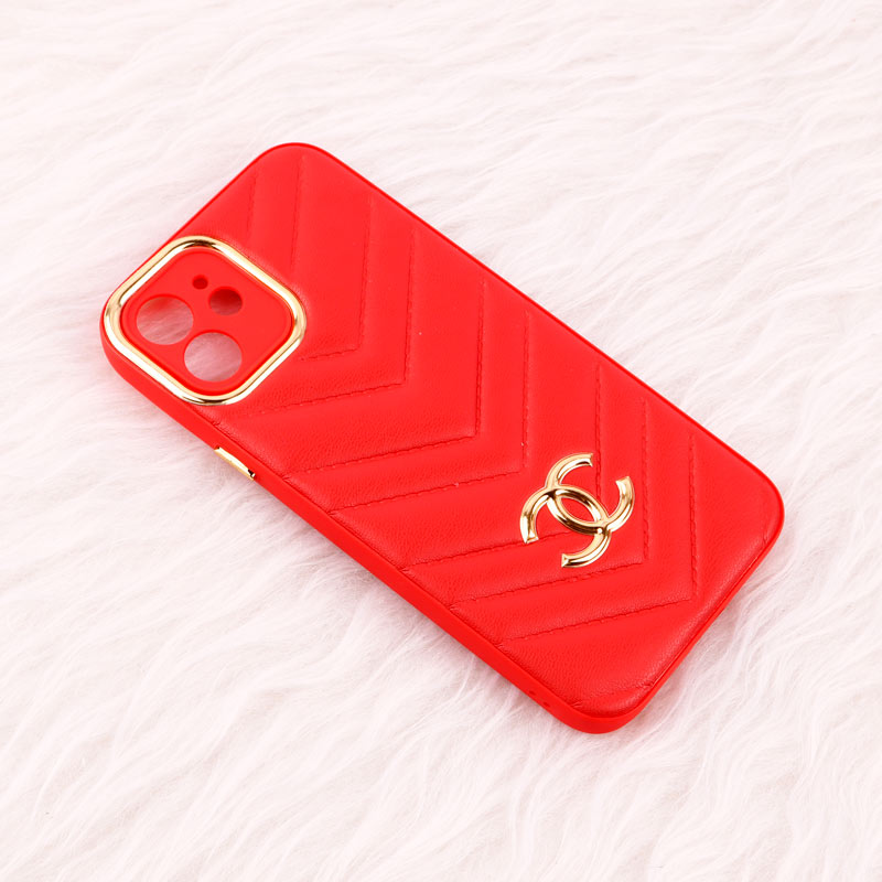 قاب پافر چرمی لوزی محافظ لنزدار iPhone 12