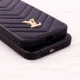 قاب پافر چرمی لوزی محافظ لنزدار iPhone 12 Pro مشکی